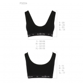 Спортивний топ з широкою гумкою Passion PS004 TOP XL, black