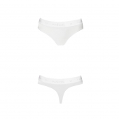 Трусики-бразиліана з бавовни Passion PS005 PANTIES M, white