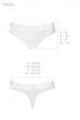 Трусики-бразиліана з бавовни Passion PS005 PANTIES XL, white
