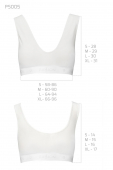 Спортивний топ з еластичної бавовни Passion PS005 TOP XL, white