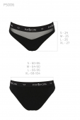 Трусики з прозорою вставкою Passion PS006 PANTIES L, black