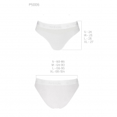 Трусики з прозорою вставкою Passion PS006 PANTIES L, white