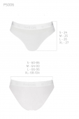 Трусики з прозорою вставкою Passion PS006 PANTIES XL, white