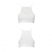 Спортивний топ з прозорою вставкою Passion PS006 TOP L, white