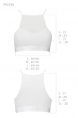 Спортивний топ з прозорою вставкою Passion PS006 TOP M, white