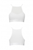 Спортивний топ з прозорою вставкою Passion PS006 TOP M, white
