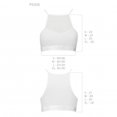 Спортивний топ з прозорою вставкою Passion PS006 TOP M, white