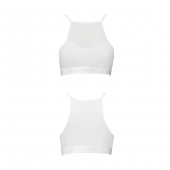 Спортивний топ з прозорою вставкою Passion PS006 TOP S, white
