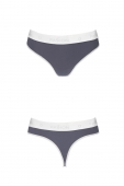Спортивні трусики-стрінги Passion PS007 PANTIES dark grey, L