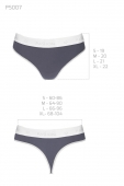 Спортивні трусики-стрінги Passion PS007 PANTIES S, dark grey
