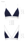 Спортивний топ з подвійними бретелями Passion PS007 TOP XL, navy blue