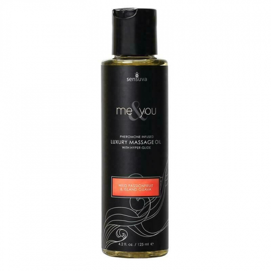 Масажна олія Sensuva Me&You Wild Passion Fruit & Island Guava (125 мл) з феромонами