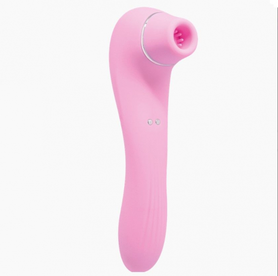 Вібратор та вакуумний кліторальний стимулятор 2-в-1 Alive Quiver Magenta Pink оновлена ​​модель