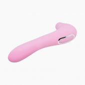 Вібратор та вакуумний кліторальний стимулятор 2-в-1 Alive Quiver Magenta Pink оновлена ​​модель