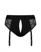 Мереживні трусики для страпона з підв’язками для панчіх Strap-On-Me DIVA HARNESS - L