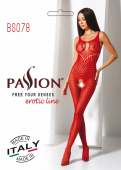 Бодістокінг з доступом до інтимних місць Passion BS078 red
