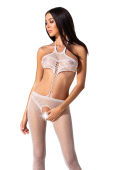 Відкритий бодістокінг Passion BS080 white