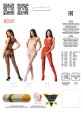 Еротичний бодістокінг з малюнком Passion BS085 red