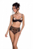 Еротичний комплект з малюнком Passion LOVELIA BIKINI L/XL, black