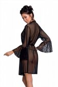 Повітряний пеньюар Passion LOVELIA PEIGNOIR L/XL, black