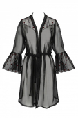 Повітряний пеньюар Passion LOVELIA PEIGNOIR L/XL, black