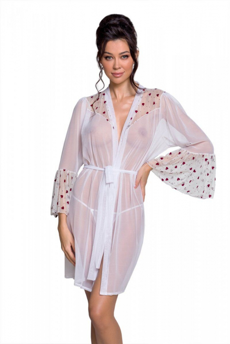 Повітряний пеньюар Passion LOVELIA PEIGNOIR S/M, white