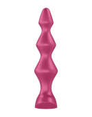 Анальний стимулятор-намистини з двома моторами Satisfyer Lolli-Plug 1 Berry