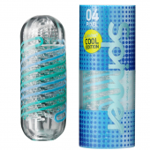 Мастурбатор Tenga Spinner 04 Pixel Cool Edition з пружною стимулювальною спіраллю всередині