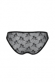 Трусики-сліпи з мереживною сіточкою Passion DINA THONG S/M, black