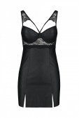 Бебі-дол з еко-шкіри та мережива Passion LOONA CHEMISE XXL/XXXL, black