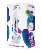 Прозрачный фаллоимитатор Alive Jelly Dildo Lusty (мятая упаковка!!!)