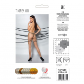 Тілесні колготки з відкритим доступом, контрастні шортики Passion TIOPEN 011 5 (20 den), beige
