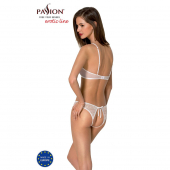 Комплект: бра, трусики з ажурним декором та відкритим кроком URSULA SET L/XL, white