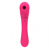 Вібратор та вакуумний кліторальний стимулятор 2-в-1 Alive Quiver Magenta Pink оновлена ​​модель
