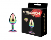 Металева анальна пробка MAI Attraction Toys №72 Rainbow