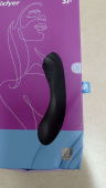 Вакуумный стимулятор с вибрацией Satisfyer Curvy Trinity 4 Black (мятая упаковка)