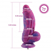 Гіперреалістичний фалоімітатор для секс-машин Hismith Hyper Realistic Silicone Dildo, KlicLok