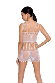 Бодістокінг мінісукня з метеликами Passion BS090 One Size white