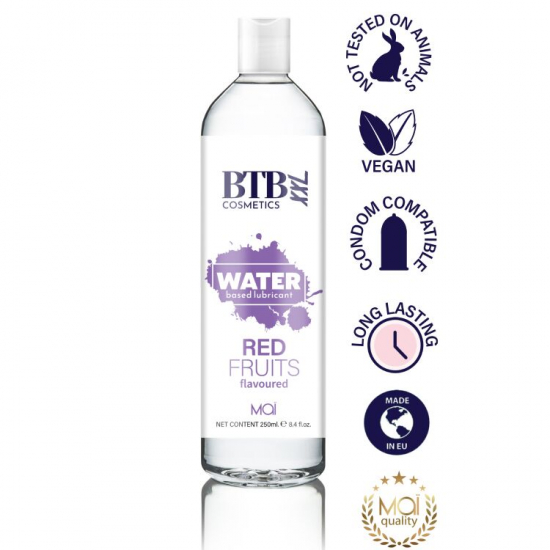 Змазка на водній основі BTB FLAVORED RED FRUITS з ароматом червоних фруктів (250 мл)