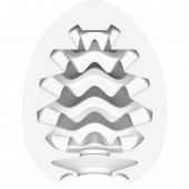 Мастурбатор-яйце Tenga Egg Wavy II Cool з подвійним хвилястим рельєфом та охолоджувальним ефектом