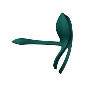 Смарт-ерекційне кільце Zalo -  BAYEK Turquoise Green, подвійне з ввідною частиною, пульт ДК