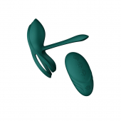 Смарт-ерекційне кільце Zalo -  BAYEK Turquoise Green, подвійне з ввідною частиною, пульт ДК