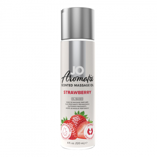 Натуральна масажна олія JO Aromatix Massage Oil Strawberry 120 мл