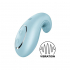 Вібратор Satisfyer Dipping Delight Light Blue, 2 мотори, гнучкий кінчик