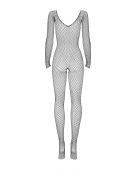 Сітчастий бодістокінг із довгим рукавом Obsessive Bodystocking N109 black S/M/L, чорний, комбінезон