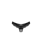 Напівпрозорі трусики з підвіскою Obsessive Ivannes panties black L/XL, чорні