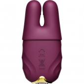 Смарт-вібратор для грудей Zalo - Nave Velvet Purple, пульт ДК, робота через додаток