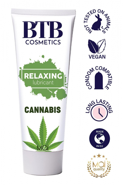 Змазка на гібридній основі BTB Relaxing Lubricant Cannabis (100 мл)