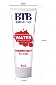 Змазка на водній основі BTB FLAVORED STRAWBERRY з ароматом полуниці (100 мл)