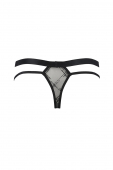 Чоловічі прозорі стринги Passion 029 THONG COLLIN XXL/XXXL Black, сітка
